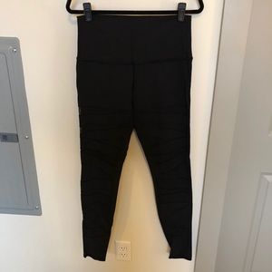 Black special-edition Lululemon mesh leggings